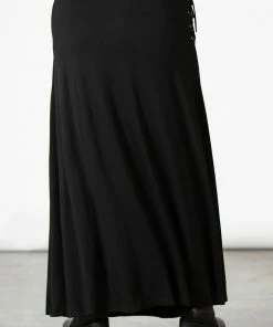 Killstar Hellverina Split Maxi Skirt