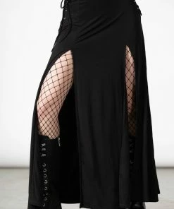 Killstar Hellverina Split Maxi Skirt