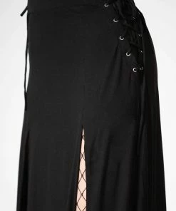 Killstar Hellverina Split Maxi Skirt