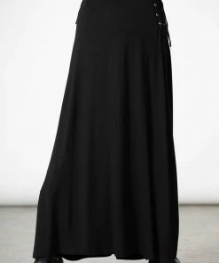 Killstar Hellverina Split Maxi Skirt