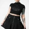 Killstar Hettie Slashed Crop Top