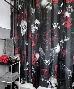 Killstar Haunted Garden Shower Curtain