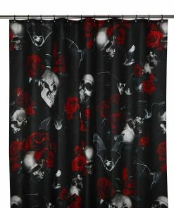 Killstar Haunted Garden Shower Curtain
