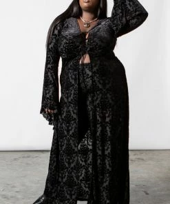 Ladies Killstar Inferno Velvet Duster 17 Ladies Killstar Inferno Velvet Duster