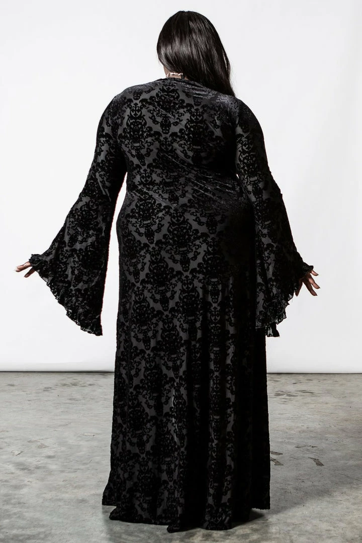 Ladies Killstar Inferno Velvet Duster 11 Ladies Killstar Inferno Velvet Duster