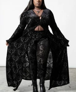 Ladies Killstar Inferno Velvet Duster 18 Ladies Killstar Inferno Velvet Duster