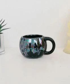 New Arrivals Weird & Wonderful Ceramics Oil Slick Pumpkin Mug