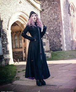 Necessary Evil Purple Lined Selene Coat