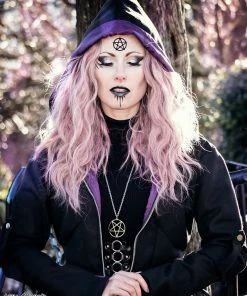 Necessary Evil Purple Lined Selene Coat