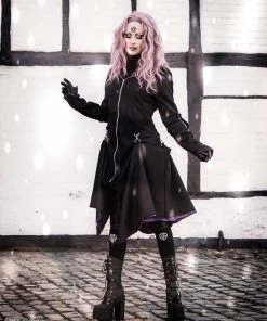 Necessary Evil Purple Lined Selene Coat