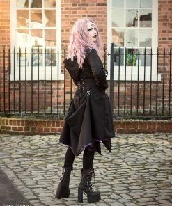 Necessary Evil Purple Lined Selene Coat