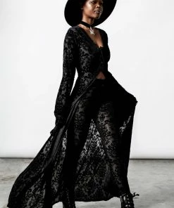 Ladies Killstar Inferno Velvet Duster