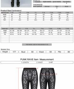 Punk Rave Inclementia Leggings Black / Gray