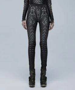 Punk Rave Inclementia Leggings Black / Gray