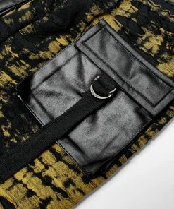 Punk Rave Xenobia Ragged Leggings Yellow / Black Ladies