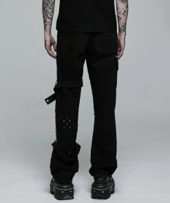 Punk Rave Jett Black Trousers Ladies
