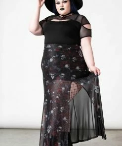 Killstar Kleadora Mesh Maxi Skirt 19 Killstar Kleadora Mesh Maxi Skirt