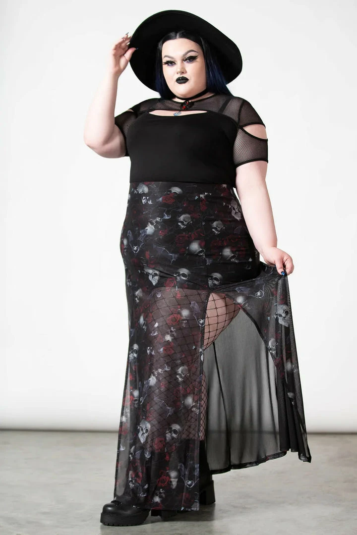 Killstar Kleadora Mesh Maxi Skirt 9 Killstar Kleadora Mesh Maxi Skirt
