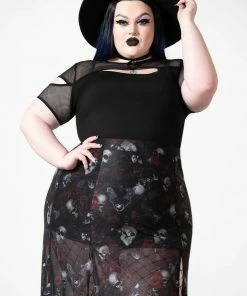 Killstar Kleadora Mesh Maxi Skirt 21 Killstar Kleadora Mesh Maxi Skirt