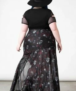 Killstar Kleadora Mesh Maxi Skirt 22 Killstar Kleadora Mesh Maxi Skirt