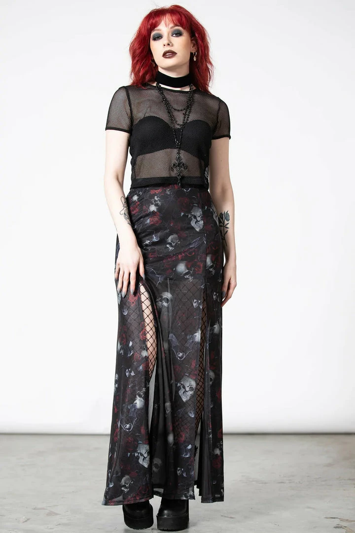 Killstar Kleadora Mesh Maxi Skirt 5 Killstar Kleadora Mesh Maxi Skirt