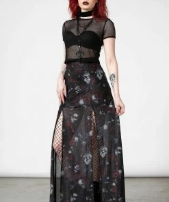 Killstar Kleadora Mesh Maxi Skirt 16 Killstar Kleadora Mesh Maxi Skirt