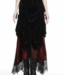Dark In Love Arabella Red Maxi Skirt Ladies