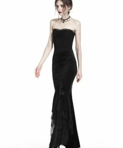 Dark In Love Cordelia Velvet Skirt Ladies