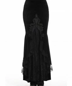 Dark In Love Cordelia Velvet Skirt Ladies