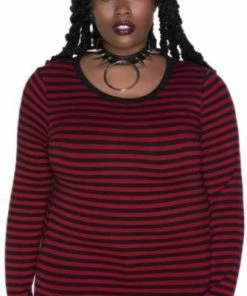 Ladies Killstar Jett Long Sleeve Top Blood