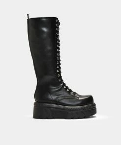 Koi Footwear Ladies Koi Alaric Lace Up Long Stomper Boot