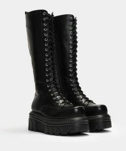 Koi Footwear Ladies Koi Alaric Lace Up Long Stomper Boot