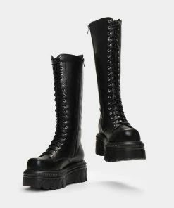 Koi Footwear Ladies Koi Alaric Lace Up Long Stomper Boot