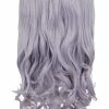 Gothic Attitude Lavender Grey Curly 20" Weft Hair Extensions New Arrivals