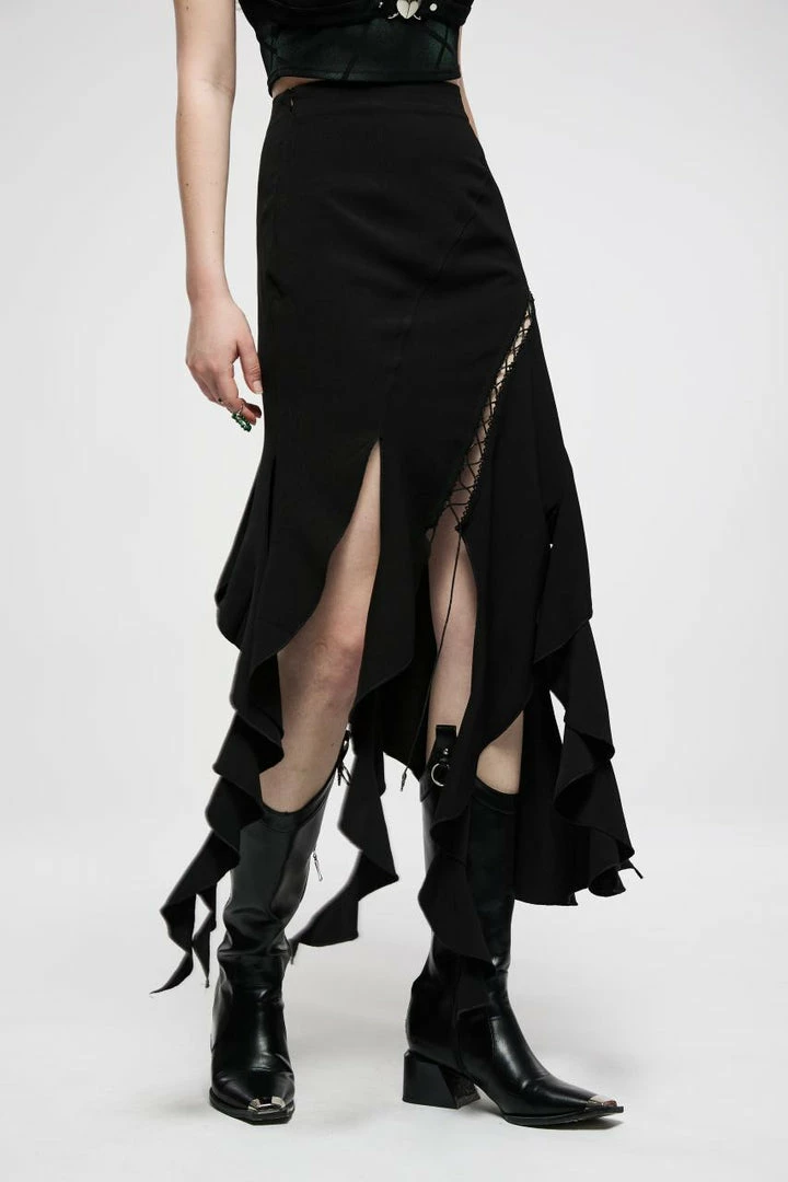 Punk Rave Lucinda Skirt - Black 4 Punk Rave Lucinda Skirt - Black