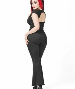 Necessary Evil Bats Wing Flared Trousers