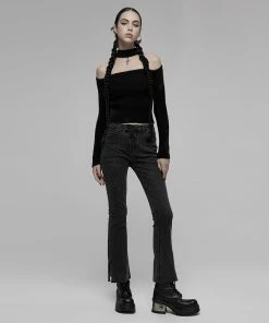 Ladies Punk Rave Sirius Slash Sweater