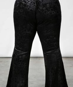 Ladies Killstar Magick Mourning Velvet Flares