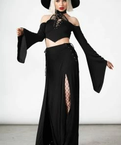 Ladies Killstar Maidenhead Cold Shoulder Top