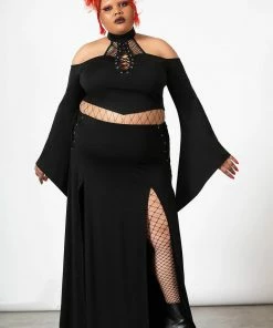 Ladies Killstar Maidenhead Cold Shoulder Top