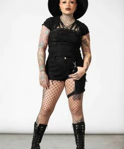 New Arrivals Killstar Malicia Lace-Up Top