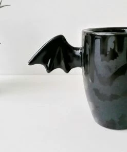Weird & Wonderful Ceramics Matte Black Bat Wing Mug New Arrivals