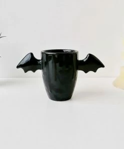 Weird & Wonderful Ceramics Matte Black Bat Wing Mug New Arrivals