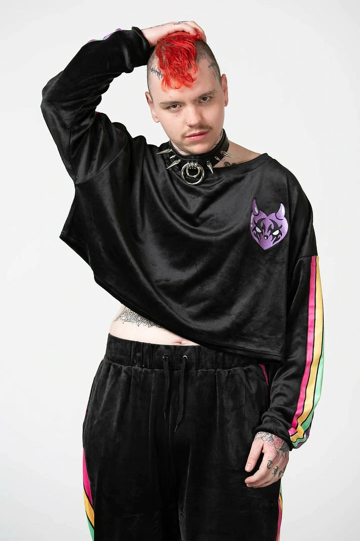 New Arrivals Killstar Mellow Velour Sweater 6 New Arrivals Killstar Mellow Velour Sweater