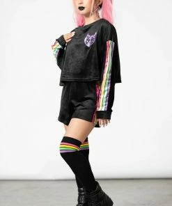 New Arrivals Killstar Mellow Velour Sweater