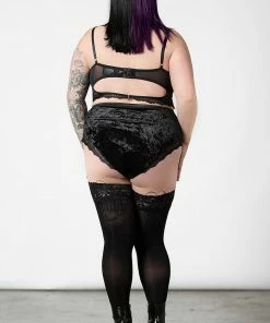 Killstar Mercy Lace Bra Black