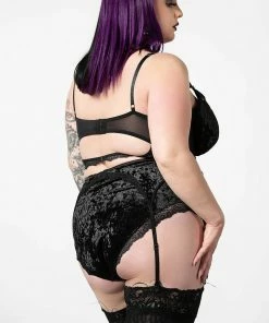 Killstar Mercy Lace Garter Belt Black 26 Killstar Mercy Lace Garter Belt Black