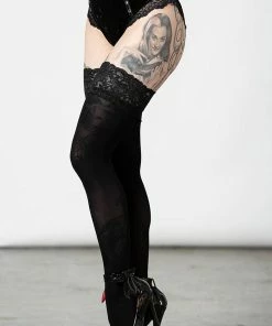 Plus Sizes Killstar Mercy Lace Panty Black