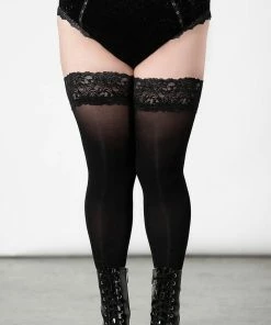 Plus Sizes Killstar Mercy Lace Panty Black