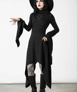 Killstar Mistress Mercury Long Sleeve Dress